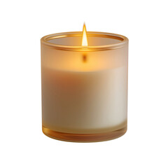 Warm Glow Scented Candle in Frosted Glass