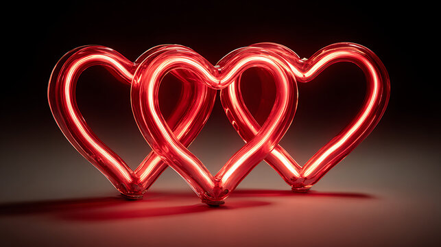 Modern New Year tree with soft pink illumination, elegant festive minimalism, magical winter mood, copy space for message or branding.