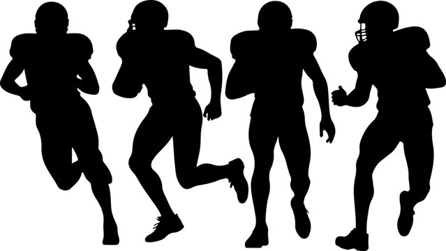 American Football Warriors: Fearless on the Field" group Man Bector Bundle