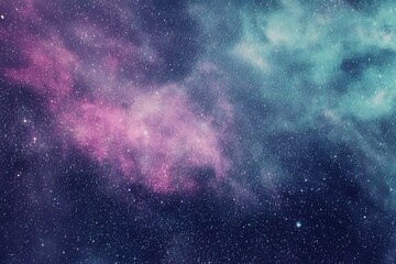 Obraz premium Abstract Starry Nebula in Vibrant Colors