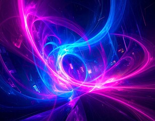 Abstract swirling lights