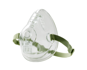 Oxygen mask isolated on white background 