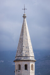 Obraz premium Saint John cathedral in Budva coastal town in Montenegro