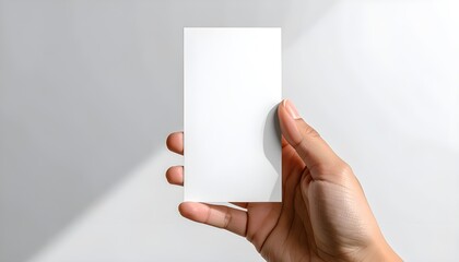 Vertical Business Card Mockup