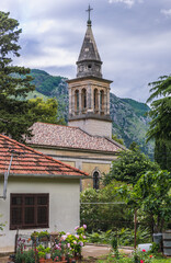 Our Lady of Snow Church in Skaljari town bordered with Kotor town, Montenegro