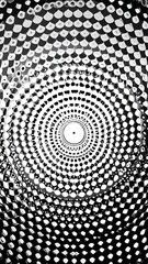 Abstract concentric circles design