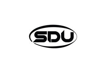 SDU Abstract Modern Lettermark Logo Design.