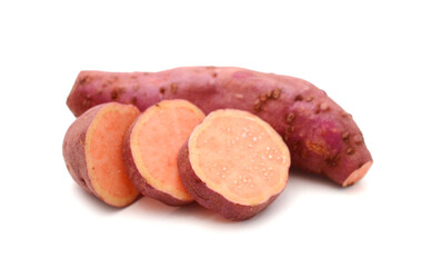 Sweet potatoes, whole and halved