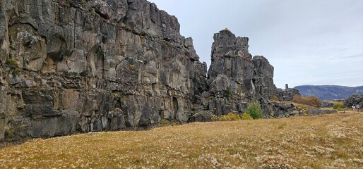 mountain landscape with blue sky