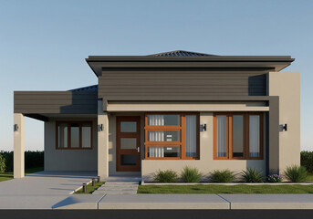 modern house in the city