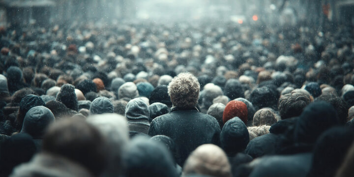 Crowd manipulation strategies in urban settings during a winter gathering