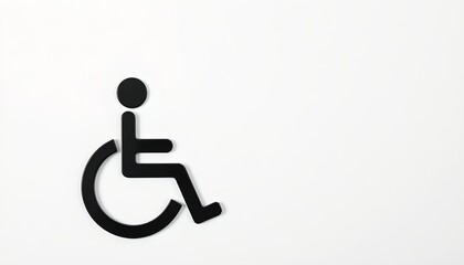 An image of a wheelchair sign, emphasizing accessibility and inclusivity for individuals with disabilities.
