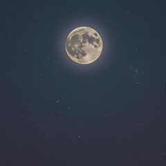 night sky with moon