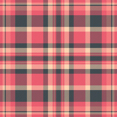 Vibrant coral and cream plaid pattern.  Perfect for textile design, fashion, home decor, or website backgrounds.