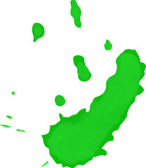 Bright colorful splashes, beautiful blot, paint spot