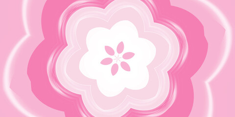 Mandala Style Pink Starburst Abstract Design background