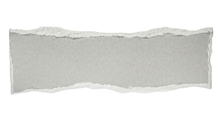 A torn piece of paper isolated on transparent background, showcasing its rough edges and neutral color, perfect for collage and scrapbooking