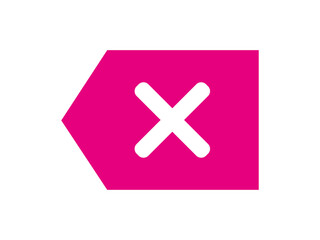 Fototapeta premium backspace icon