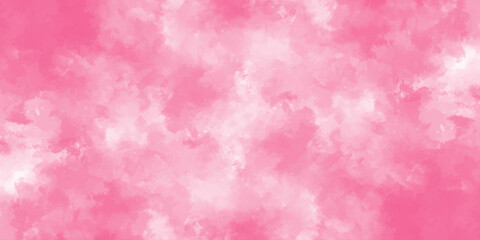 Abstract pink watercolor texture background. Wet hand-drawn paint texture. Watercolor painting soft texture on wet white paper.