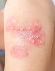 Fototapeta premium Skin rash on upper arm (1)