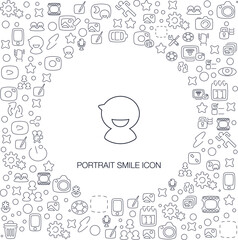 Portrait Smile Icon