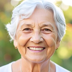 Smiling senior woman outdoors (8)