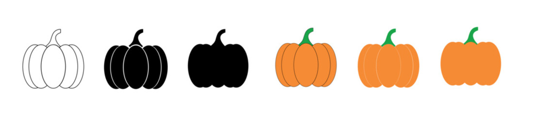 pumpkin vector icon.