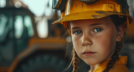 Children in construction toy construction jobs