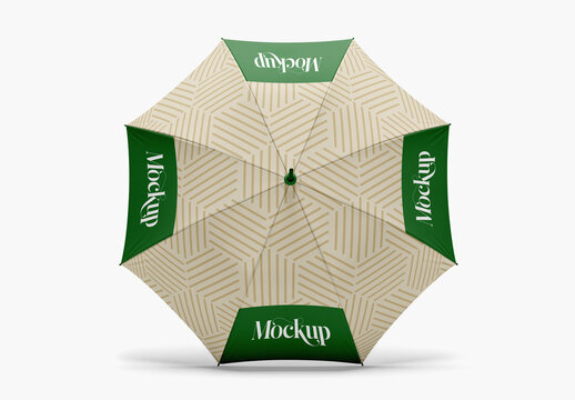 Open Umbrella Branding Mockup