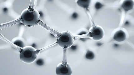 Molecule Structure Abstract &ndash; 3D Scientific and Nanotechnology Concept