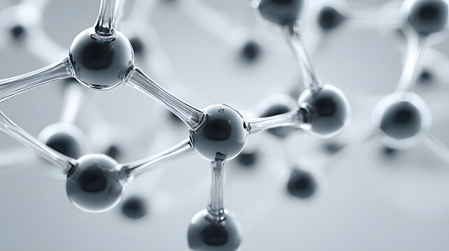 Molecule Structure Abstract – 3D Scientific and Nanotechnology Concept