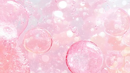 pink bubbles