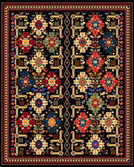 vector geometric carpet pattern design rug design print ready rug design 