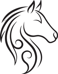 horse head silhouette