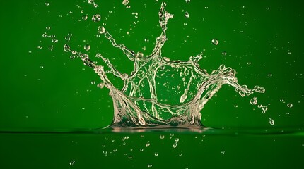 water splash in a glass