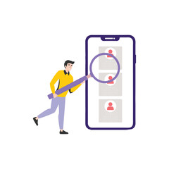 App Install Vector Illustration Which can easily edit or modify