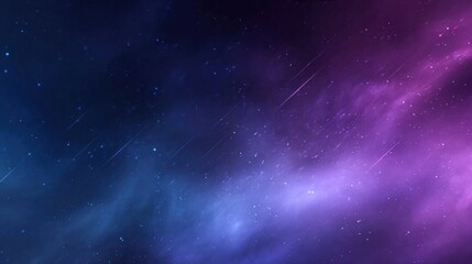 Fototapeta premium Minimal cosmic storm background, simple dark outer space with soft glowing nebula clouds, subtle light streaks and faint stars, clean abstract composition, modern flat aesthetic, high-resolution.