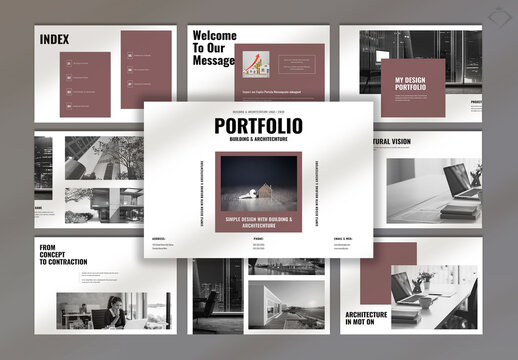 Architechture Portfolio Template Layout