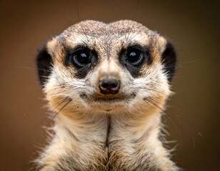 Fototapeta premium Focused Meerkat Portrait.