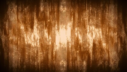 Obraz premium vintage grunge texture with distressed sepia streaks and faded light center creating aged abstract background ideal for rustic wallpaper or banner copy space in moody design projects