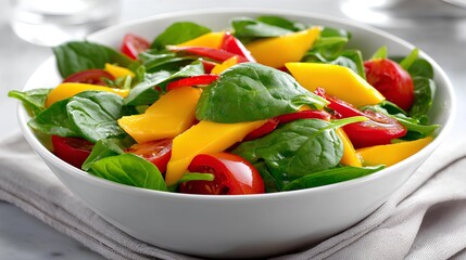 Fresh Mango Spinach Salad