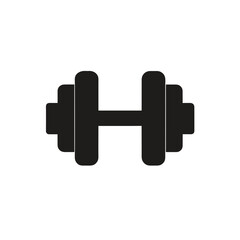 Dumbbell icon vector graphic fitness equipment strength training scalable workout art