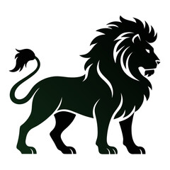 Lion Vector Illustration on White Background