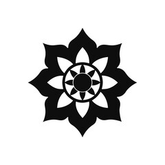 Intricate geometric mandala vector graphic for decorative design and digital art applications