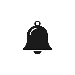 Scalable vector graphic of a modern bell icon for notifications and alerts