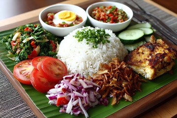 Grilled Chicken Nasi Uduk Set