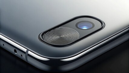 Close-up View of a Mobile Device Biometric Sensor Standard Version 2