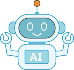 Obraz premium AI ロボット アイコン