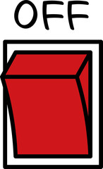 스위치 버튼 일러스트 