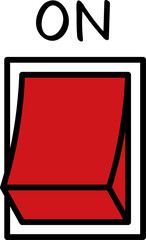 스위치 버튼 일러스트 